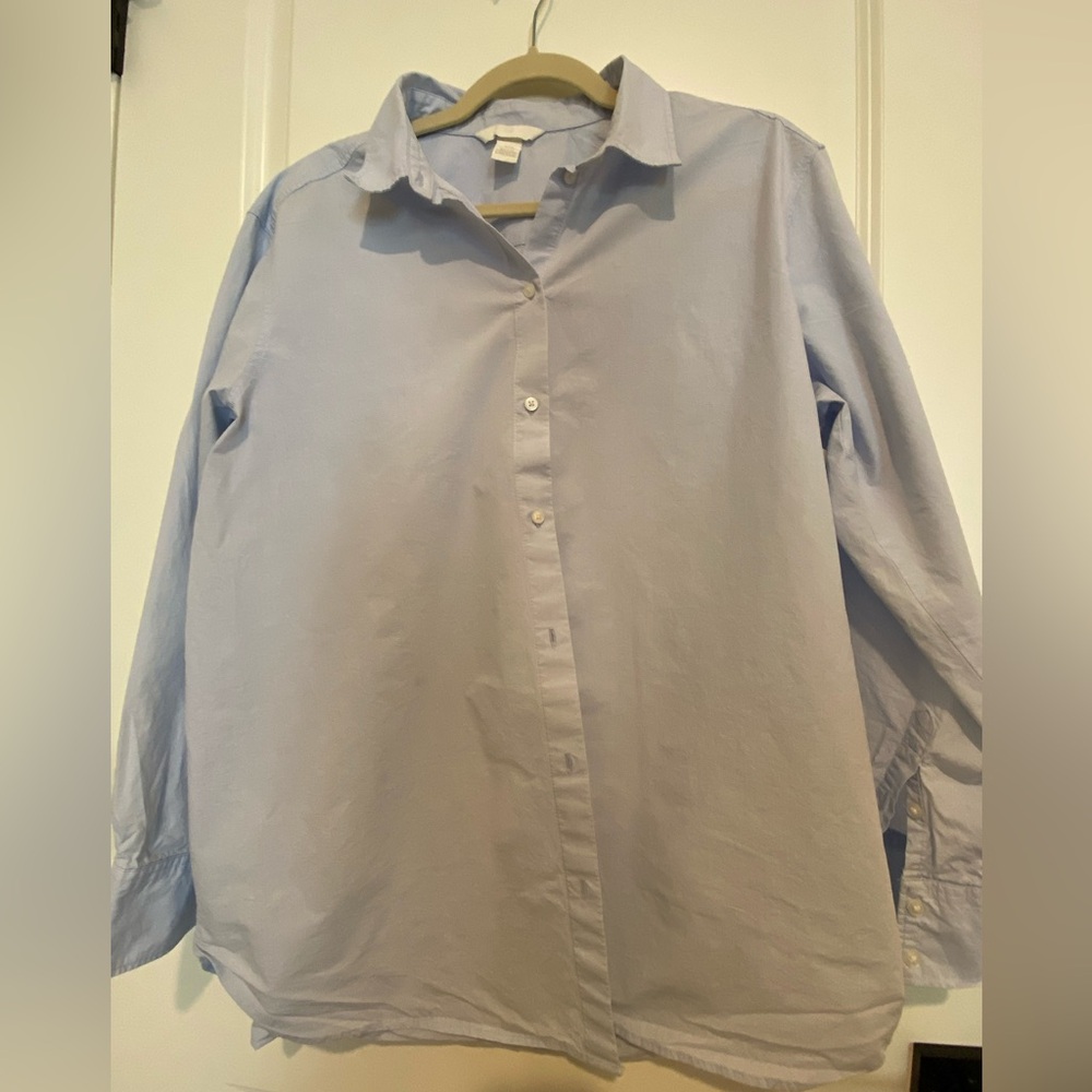 H&M Relaxed Light Blue Button Down